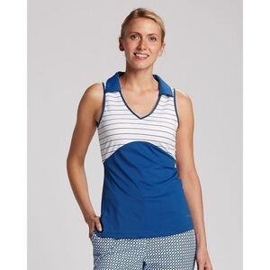 Annika Delta Polo Women’s Sz XS Sleeves Gold Shirt